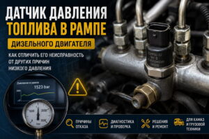 Датчик давления топлива в рампе дизеля